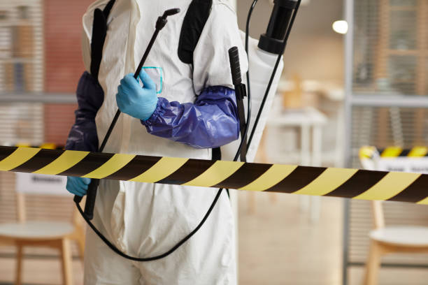 Professional Blood Cleanup technician working in Mastic, NY